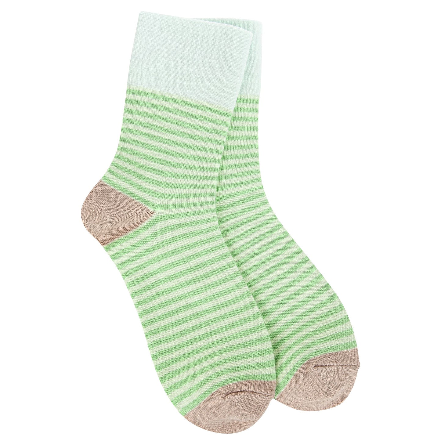Garden Mini Crew Lime Stripe