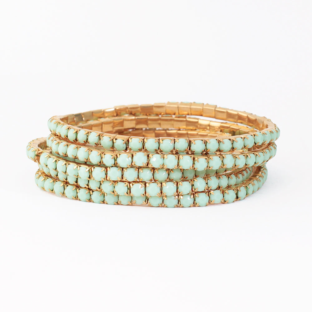Bracelet-Six Strands Turquoise Bead