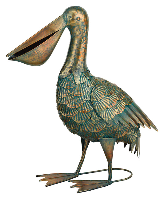 Green Bronze Pelican Decor