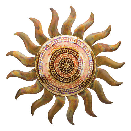 Flamed Copper Sun Wall Decor 29