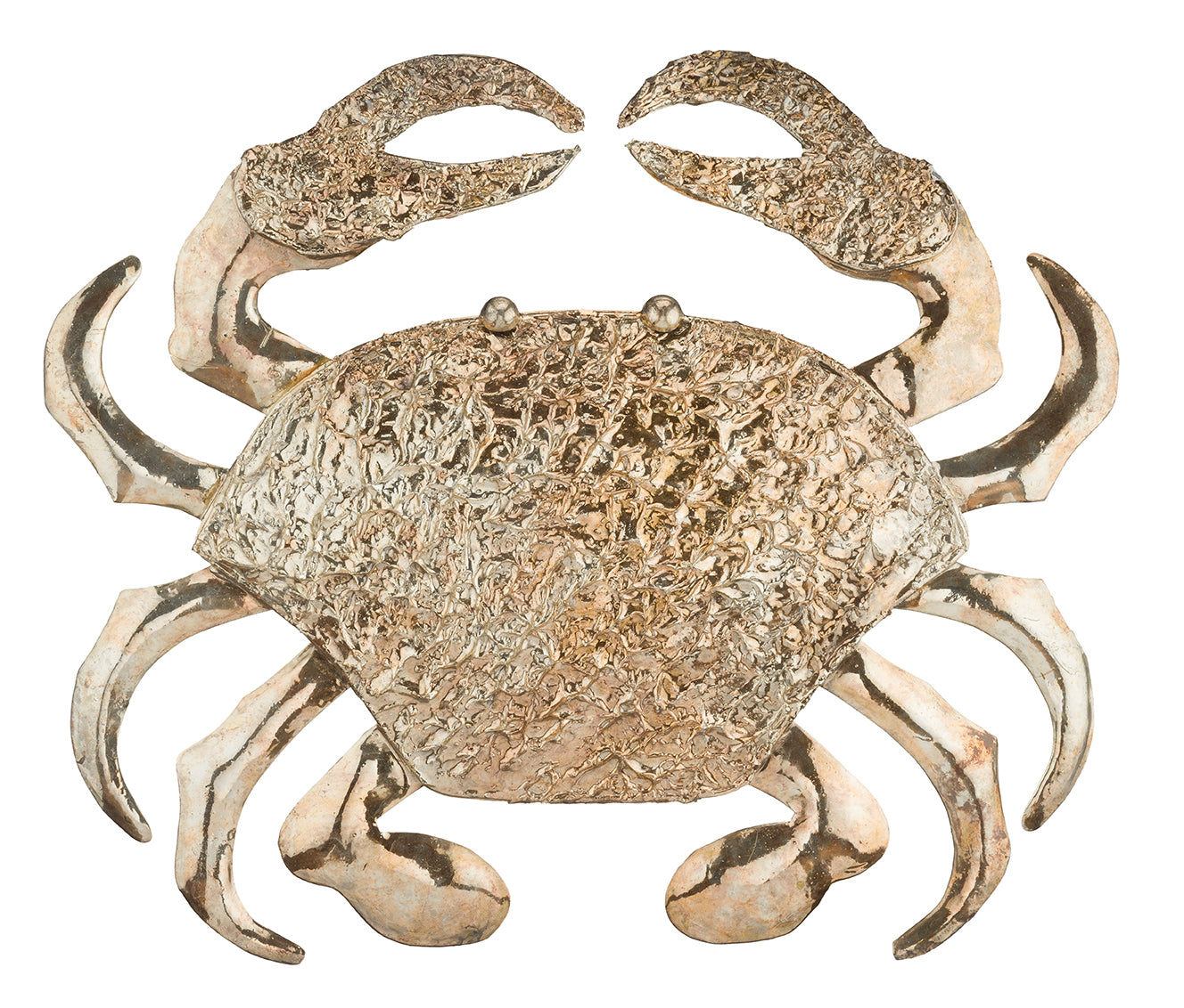 Gold Textured Wall Decor - Crab