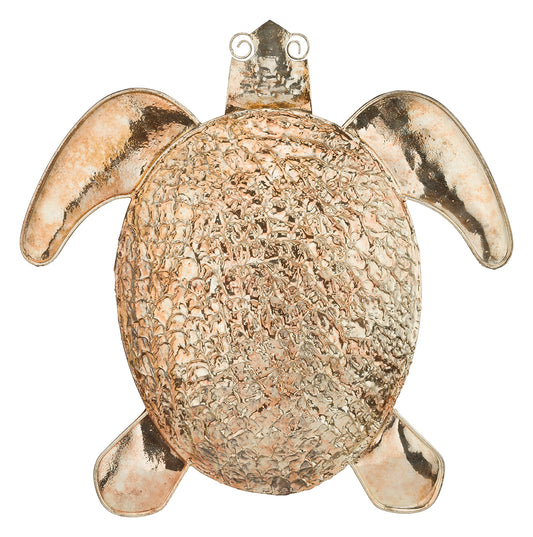 Gold Textured Wall Decor - Sea Turtle