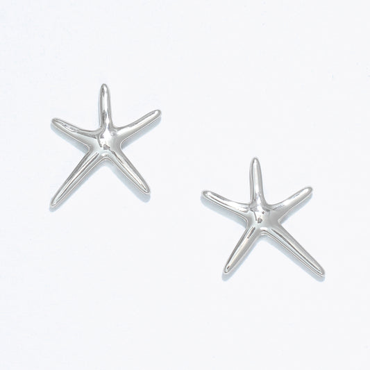 Earrings-Classic Silver Starfish
