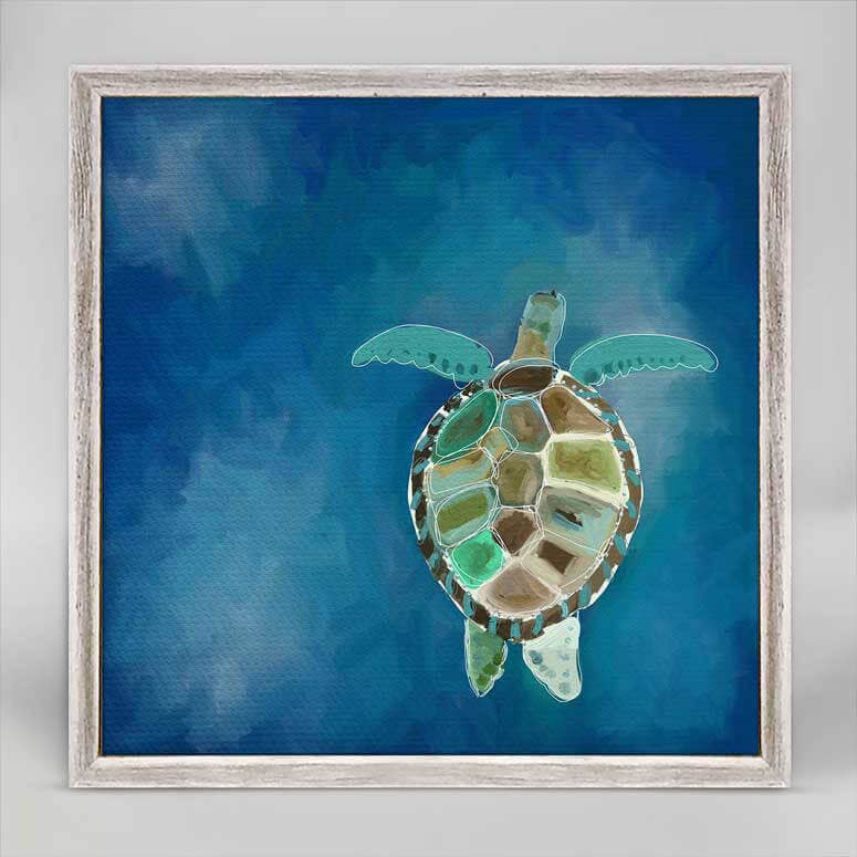 Swimming Sea Turtle Canvas
