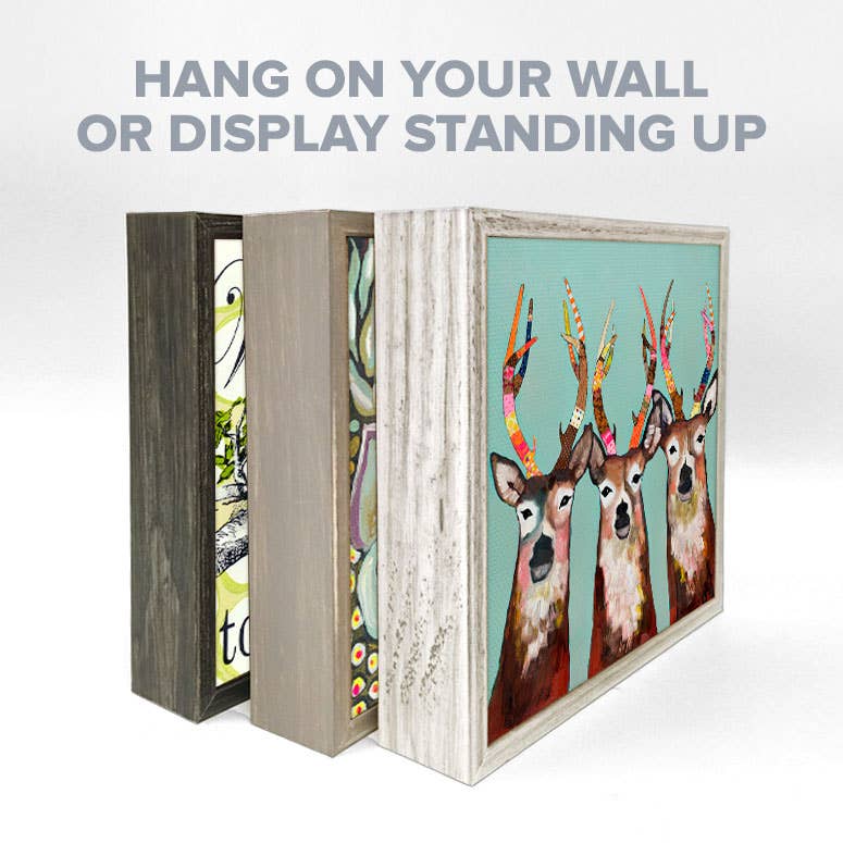 Abstract Egret Canvas