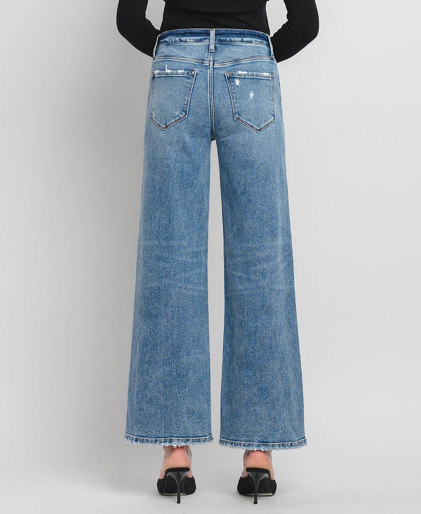 HIGH RISE WIDE LEG JEANS F5610
