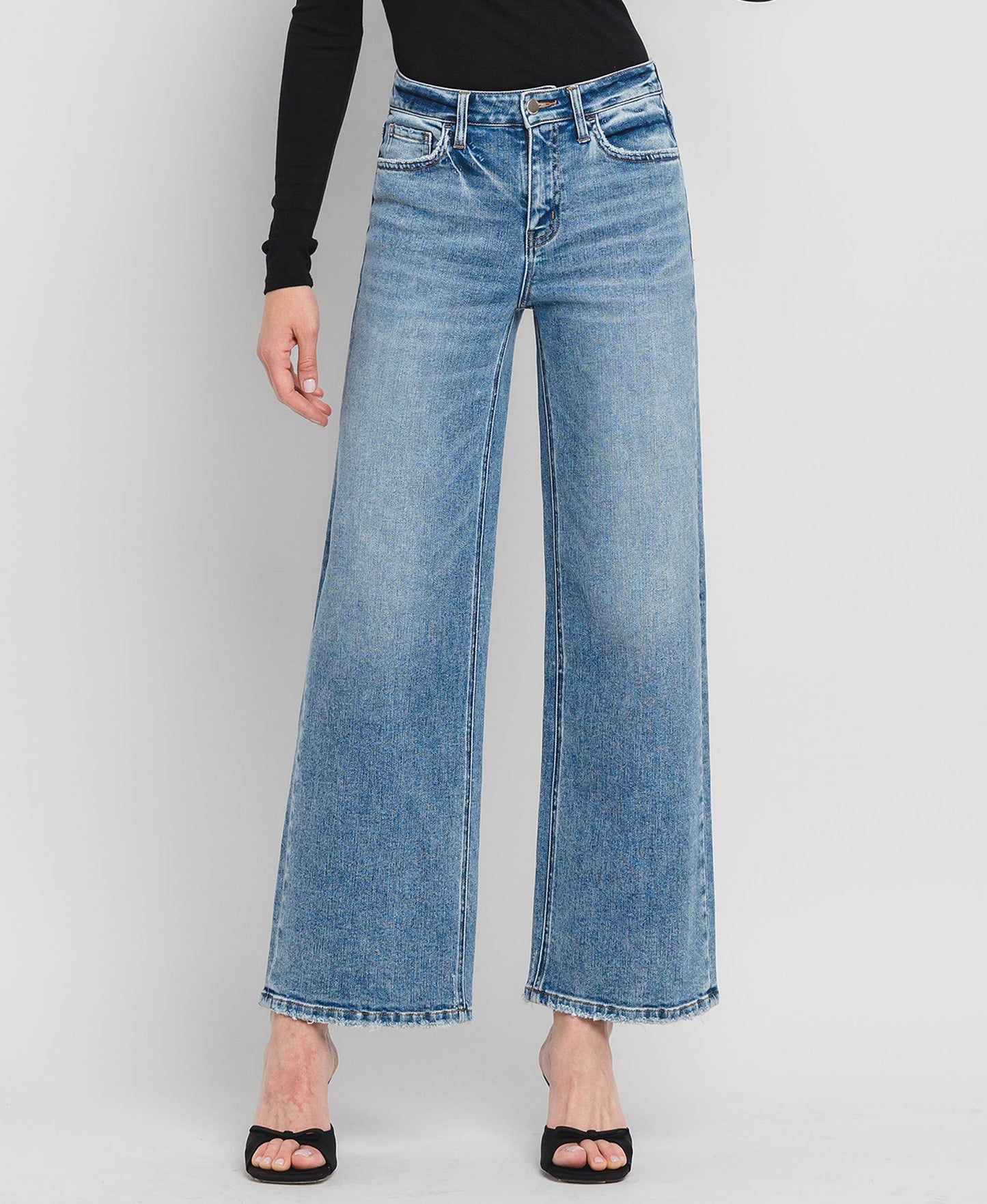 HIGH RISE WIDE LEG JEANS F5610